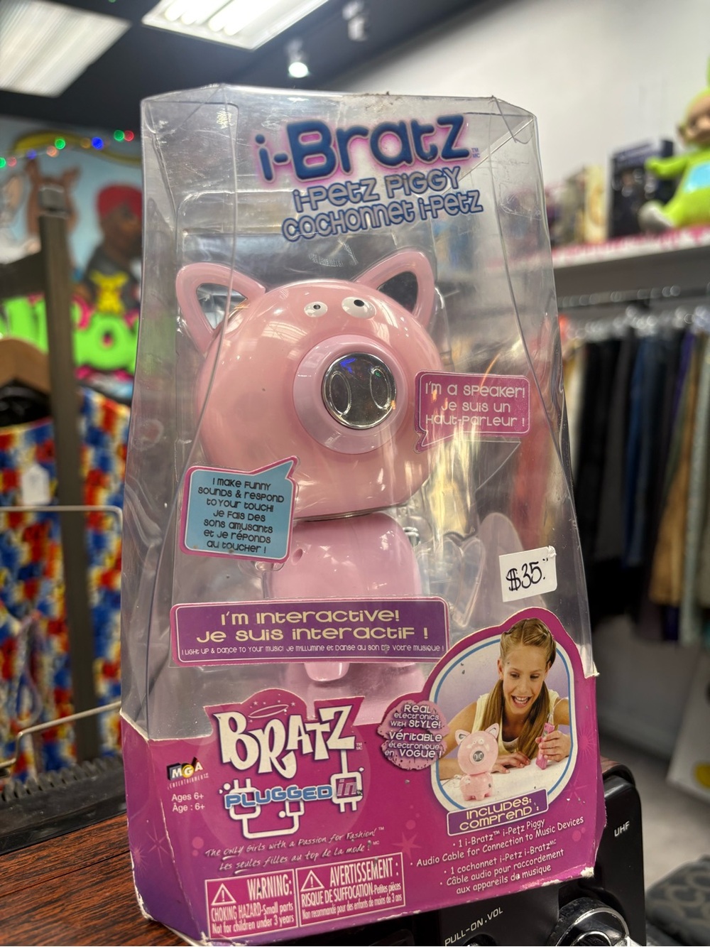 Bratz I-Petz Piggy Interactive Pet and Speaker NIB
